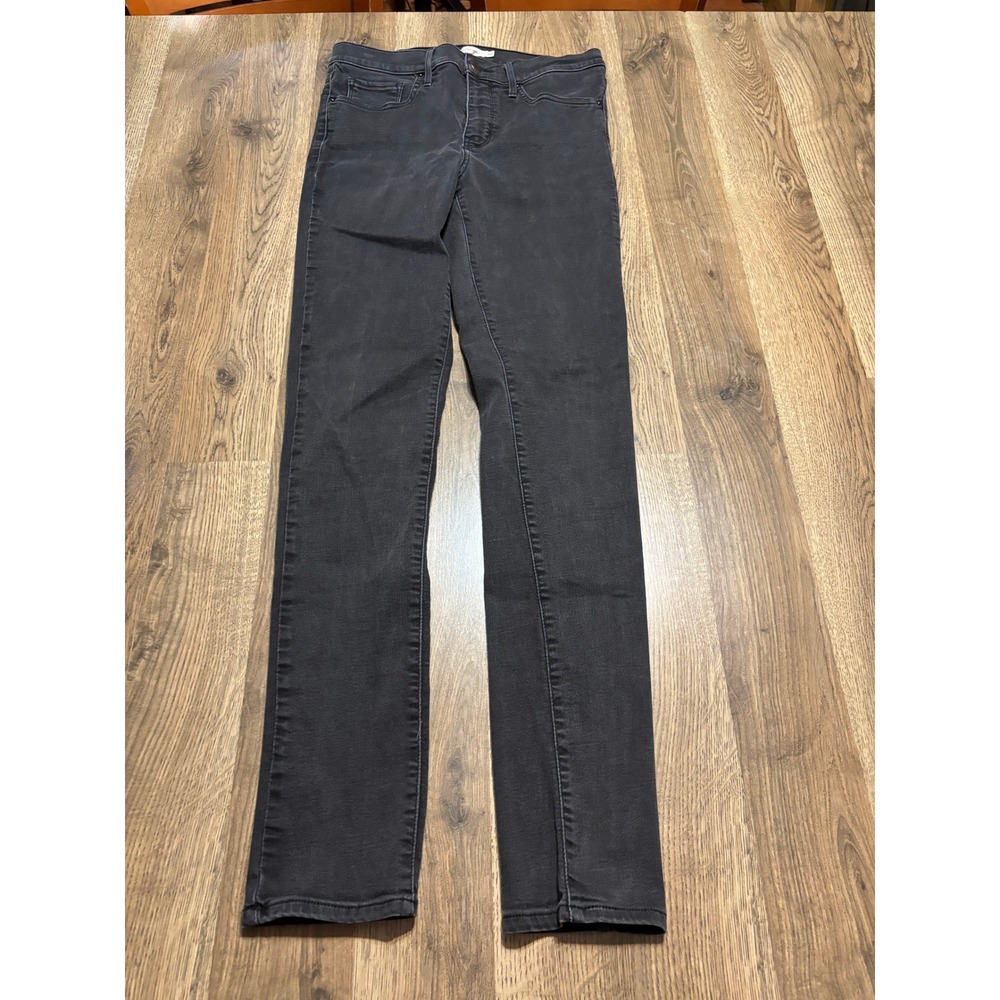 Levi Strauss & Co 311 Jeans Womens Size 30 Black Denim Shaping Skinny Mid Rise